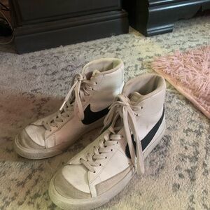 Nike Women's Classic White and Black High-Tops